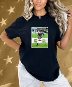 Official Final South Alabama Jaguars vs. Western Michigan Broncos 30 – 23 Score 2024 IS4S Salute to Veterans Bowl Poster Shirt