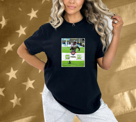 Official Final South Alabama Jaguars vs. Western Michigan Broncos 30 – 23 Score 2024 IS4S Salute to Veterans Bowl Poster Shirt