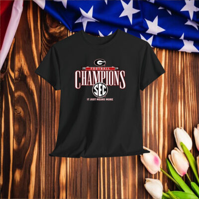 Official Georgia Bulldogs 2024 SEC Football Conference Champions It Just Means More Locker Room Shirt