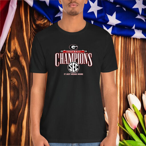 Official Georgia Bulldogs 2024 SEC Football Conference Champions It Just Means More Locker Room Shirt