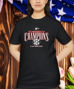 Official Georgia Bulldogs 2024 SEC Football Conference Champions It Just Means More Locker Room Shirt