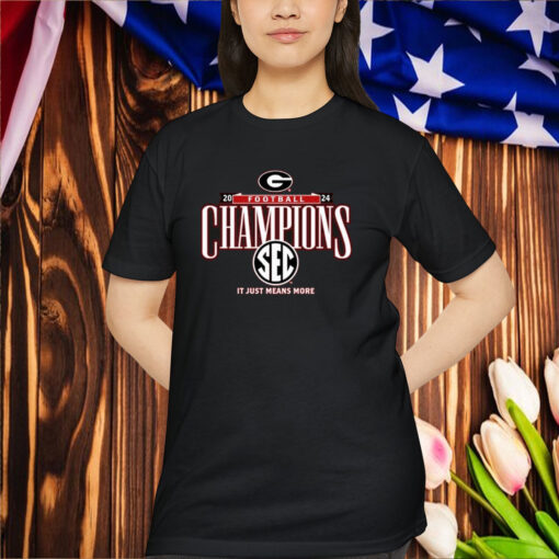 Official Georgia Bulldogs 2024 SEC Football Conference Champions It Just Means More Locker Room Shirt