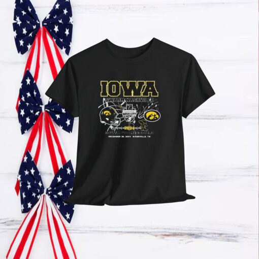 Official Iowa Hawkeyes Vs Missouri Tigers Swarm Nashville 2024 Transperfect Music City Bowl Dec 30 Shirt