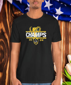 Official Los Angeles Galaxy 2024 MLS Cup Champions Custom Shirt
