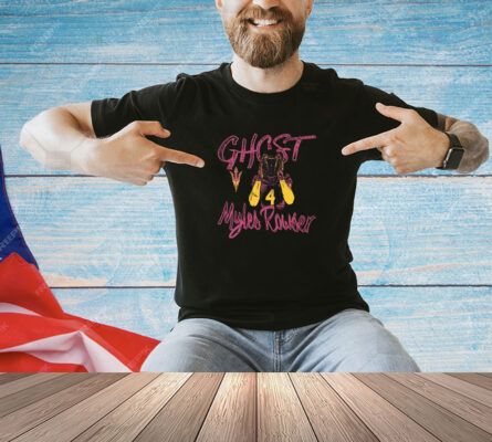 Official Myles Rowser Arizona State Sun Devils Ghost Graphic Shirt