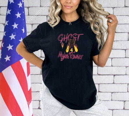 Official Myles Rowser Arizona State Sun Devils Ghost Graphic Shirt
