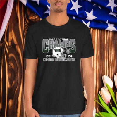 Official Ohio Bobcats 2024 Helmet Football MAC Champions Shirts