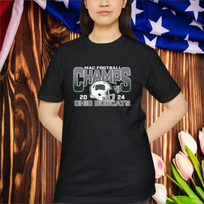 Official Ohio Bobcats 2024 Helmet Football MAC Champions Shirts