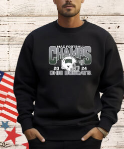 Official Ohio Bobcats 2024 Helmet Football MAC Champions Shirt