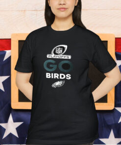 Official Philadelphia Eagles Go Birds 2024 NFL Playoffs Shirt