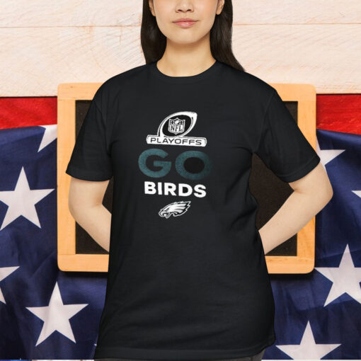 Official Philadelphia Eagles Go Birds 2024 NFL Playoffs Shirt