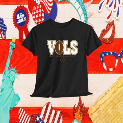 Official Tennessee Vols CFP College Football Playoff 2024-25 Retro Wordmark Shirt