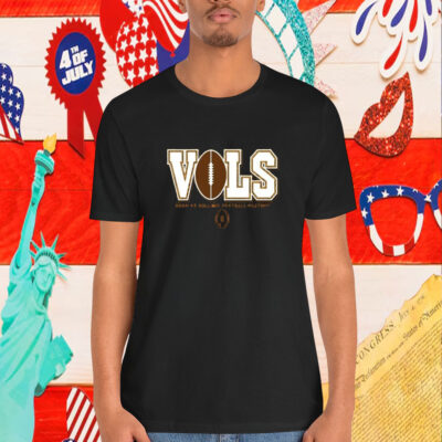 Official Tennessee Vols CFP College Football Playoff 2024-25 Retro Wordmark Shirt