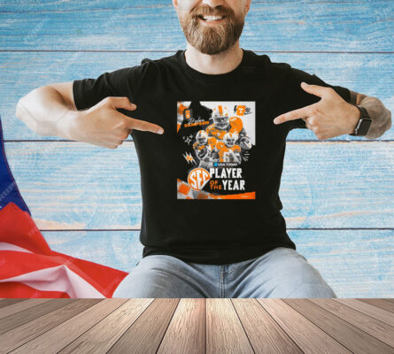 Official Tennessee Vols Dylan Sampson 2024 SEC Player of the Year USA Today Poster Shirt