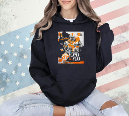 Official Tennessee Vols Dylan Sampson 2024 SEC Player of the Year USA Today Poster Shirt