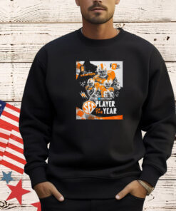Official Tennessee Vols Dylan Sampson 2024 SEC Player of the Year USA Today Poster Shirt