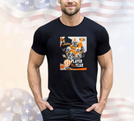 Official Tennessee Vols Dylan Sampson 2024 SEC Player of the Year USA Today Poster Shirt