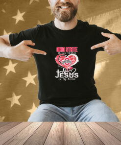 Ohio State Buckeyes In My Veins Jesus In My Heart Diamond Shirt