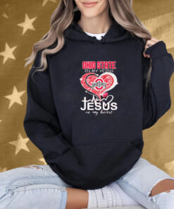 Ohio State Buckeyes In My Veins Jesus In My Heart Diamond Shirt