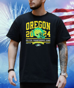 Oregon Ducks 2024 Big Ten Football Championship Helmet Shirt