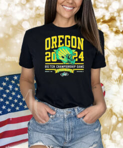 Oregon Ducks 2024 Big Ten Football Championship Helmet Shirt