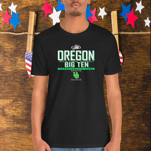 Oregon Ducks 2024 Big Ten Football Championship Schedule Shirt