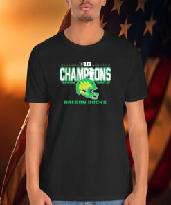 Oregon Ducks 2024 Big Ten Football Conference Champions Lucas Oil Stadium Shirt