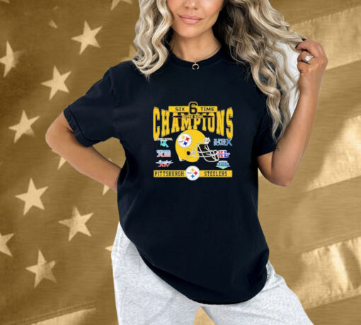 Pittsburgh Steelers Six Time Super Bowl Champions Shirt