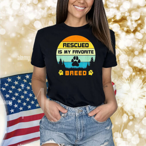 Rescued is my favorite breed vintage Shirt