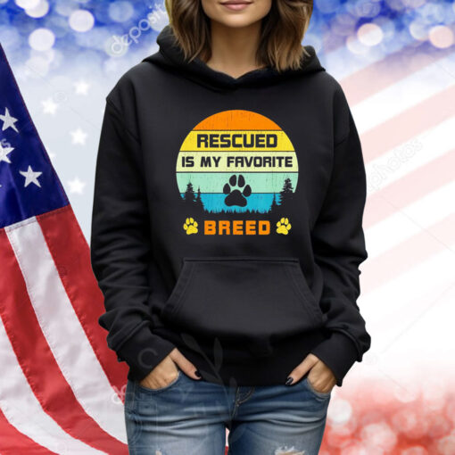 Rescued is my favorite breed vintage Shirt