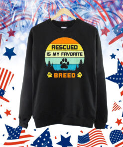 Rescued is my favorite breed vintage Shirt