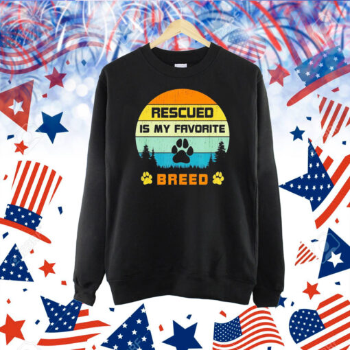 Rescued is my favorite breed vintage Shirt