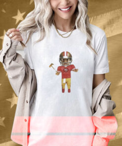 San Francisco 49ers GOLF WANG White Bobblehead Shirt