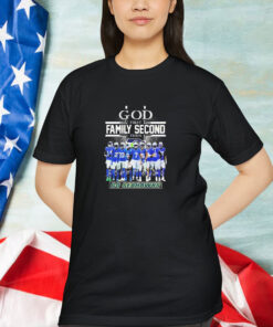 Seattle Seahawks God First Family Second Then Go Seahawks Signatures Shirt