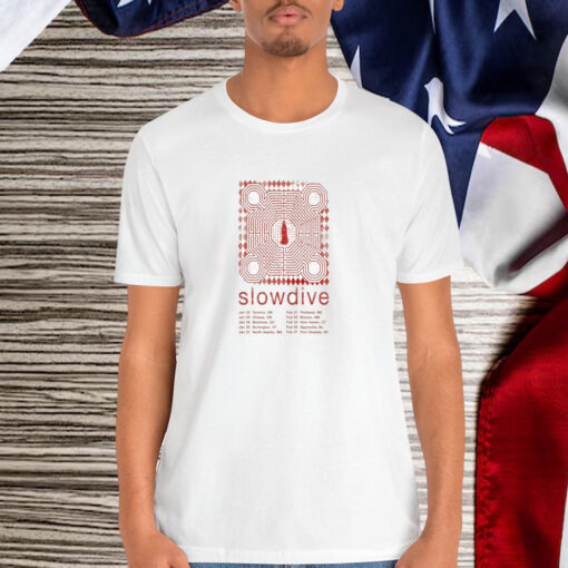 Slowdive North American Friends Tour US & Canada 2025 Shirt