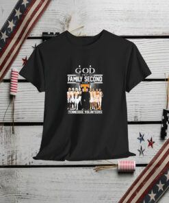 Tennessee Volunteers God First Family Second Then Football Basketbal Team Shirt