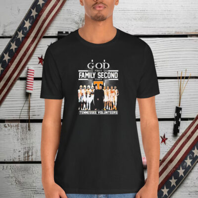 Tennessee Volunteers God First Family Second Then Football Basketbal Team Shirt