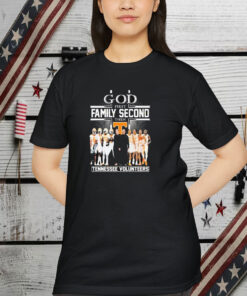 Tennessee Volunteers God First Family Second Then Football Basketbal Team Shirt