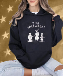 The Wildwoods Creatures Raccoon Deer Rabbit Guitar Tee Shirt