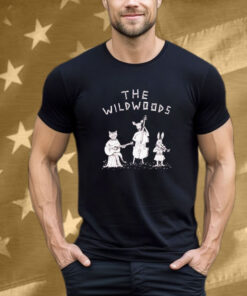 The Wildwoods Creatures Raccoon Deer Rabbit Guitar Tee Shirt