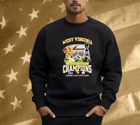 West Virginia Mountaineers Memphis Tigers Scooter’s Coffee Frisco Bowl Champions 2024 Mascot Shirt