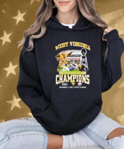 West Virginia Mountaineers Memphis Tigers Scooter’s Coffee Frisco Bowl Champions 2024 Mascot Shirt