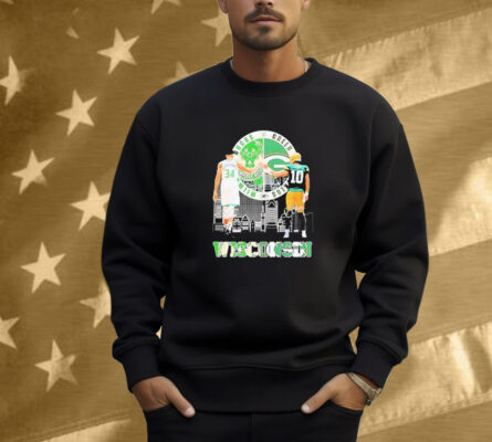 Wisconsin Milwaukee Bucks Antetokounmpo x Green Bay Packers Love Signatures Shirt