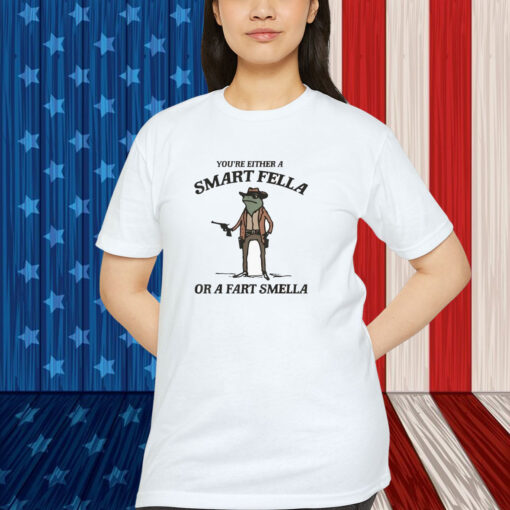 You’re Either A Smart Fella Or A Fart Smella Frog Cowboy Shirt