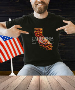 Embroidered California Strong Sweatshirt Support LA Firefighters Los Angeles Fire Recovery Shirt