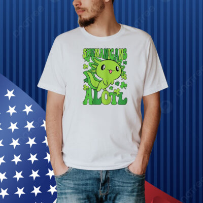 Axolotl St. Patrick’s Day Shenanigans Alotl Shirt