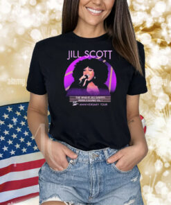 Jill Scott The Who Is Jill Scott Words & Sounds Vol 1 23 Rd Anniversary Tour Shirt