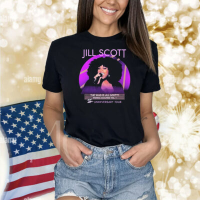 Jill Scott The Who Is Jill Scott Words & Sounds Vol 1 23 Rd Anniversary Tour Shirt