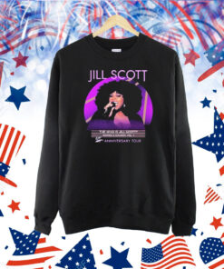 Jill Scott The Who Is Jill Scott Words & Sounds Vol 1 23 Rd Anniversary Tour Shirt