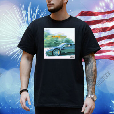 Larry June Orange Print Album Parental Advisory Explicit Content Shirt